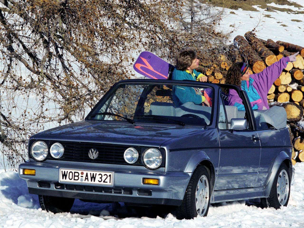 Volkswagen Golf (155) 1 поколение, 3-й рестайлинг, открытый кузов (05.1987 - 08.1993)